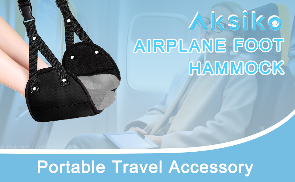 2 Pack Airplane Travel Footrest Hammocks — image 2