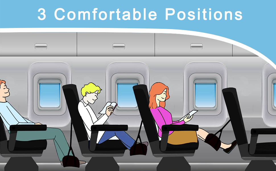 2 Pack Airplane Travel Footrest Hammocks — image 3