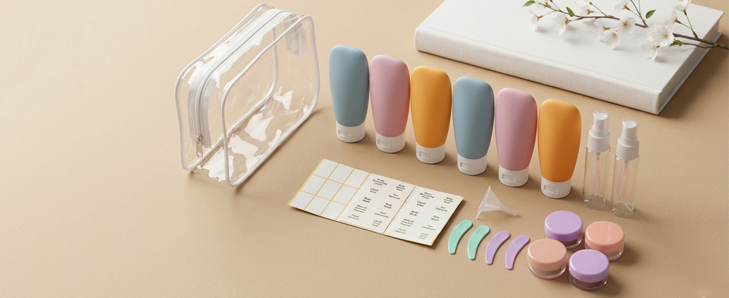 20 Pack Travel Bottles Set for Toiletries TSA Approved — image 2