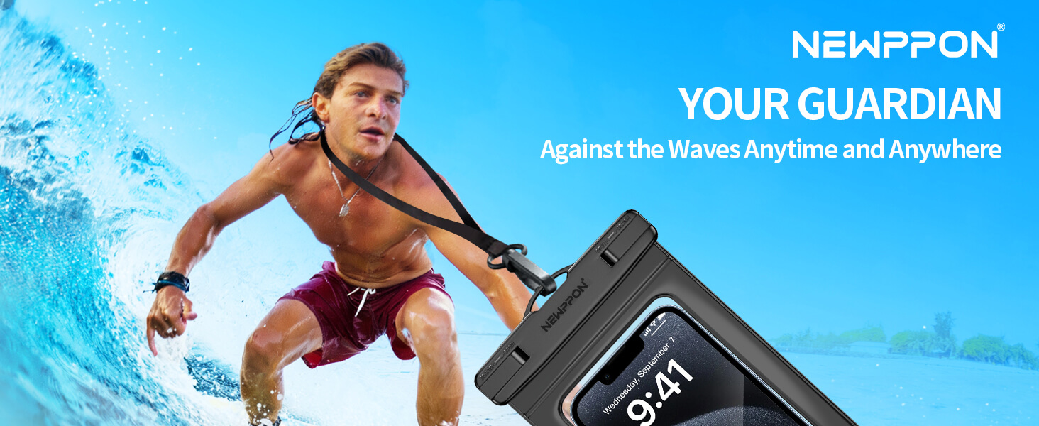 6 Pack 8.5" Waterproof Cell Phone Pouch — image 1